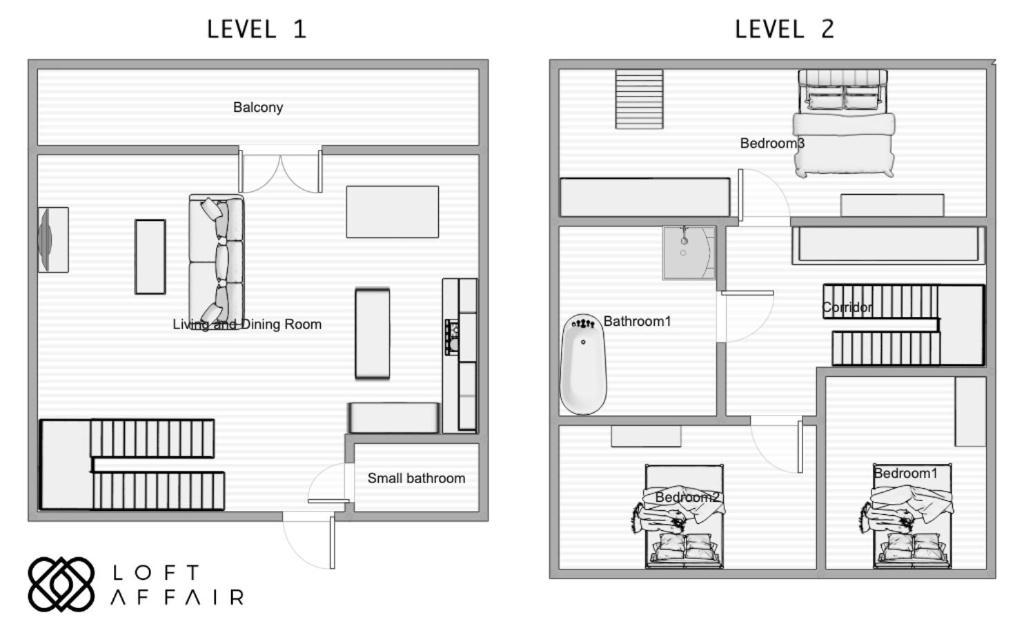 Apartment Penthouse Harmonica - Loftaffair Krakow